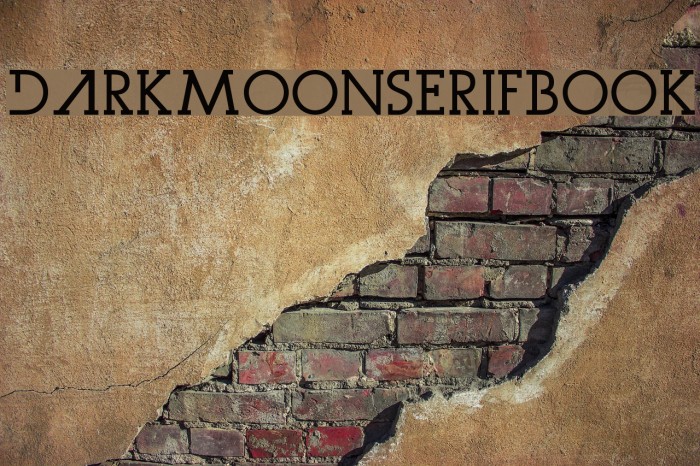 DarkMoonSerifBook Font examples