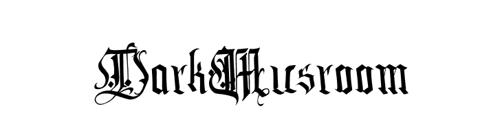 DarkMusroom Шрифта