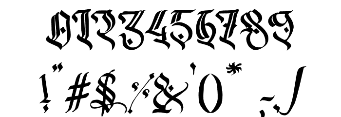DarkMusroom Font OTHER CHARS