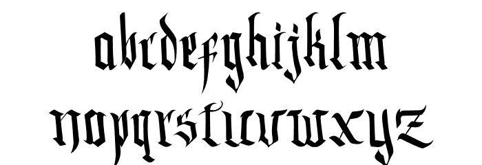 DarkMusroom Font LOWERCASE