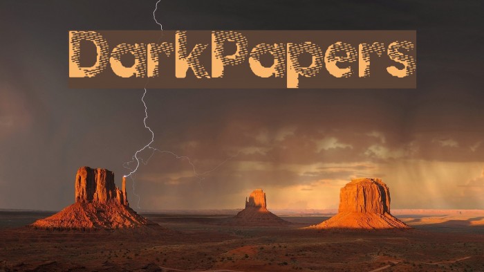 DarkPapers Font examples