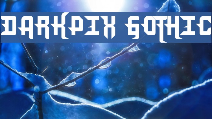 DarkPix Gothic Font examples