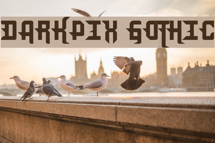 DarkPix Gothic Font examples