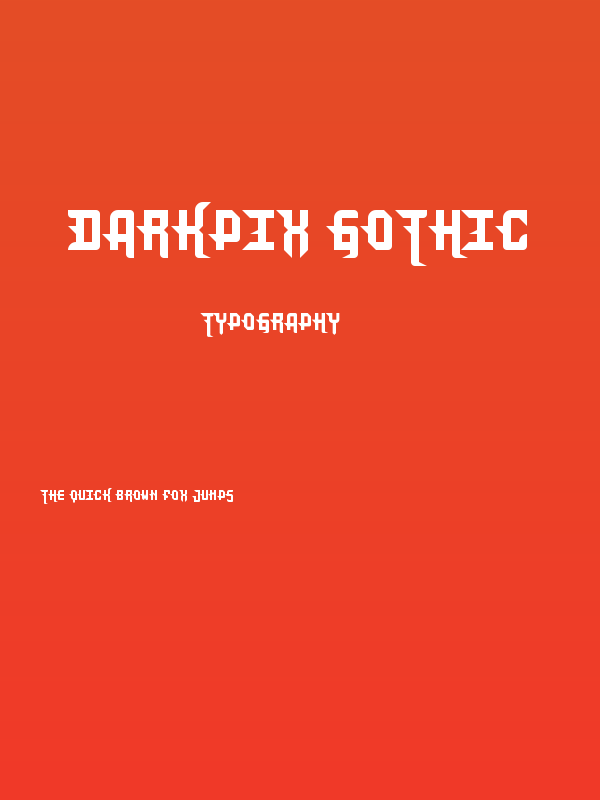 DarkPix Gothic Poster