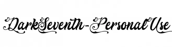 DarkSeventh-PersonalUse  Free Fonts Download