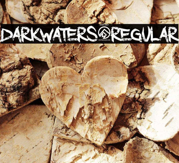 DarkWaters-Regular Шрифта examples