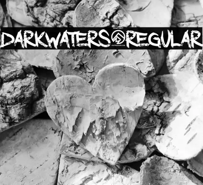 DarkWaters-Regular Font examples