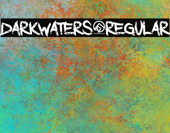 DarkWaters-Regular Шрифта examples
