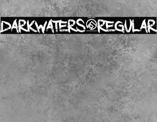 DarkWaters-Regular Font examples