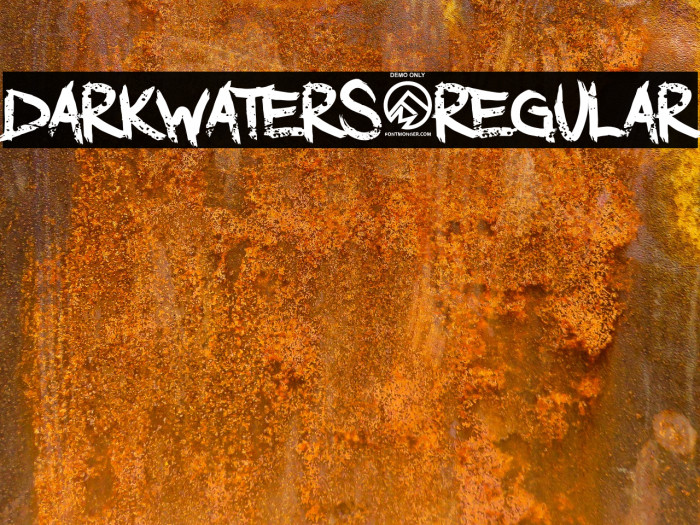 DarkWaters-Regular Шрифта examples
