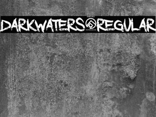 DarkWaters-Regular Font examples