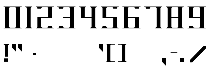 DarkWind Font OTHER CHARS