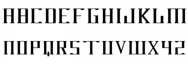 DarkWind Font Litere mari