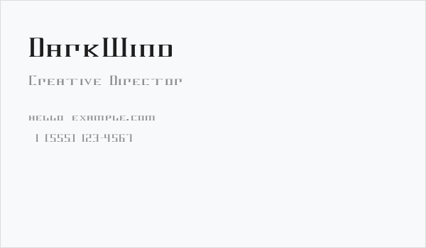 DarkWind Business Card