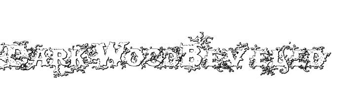 DarkWoodBeveled Шрифта