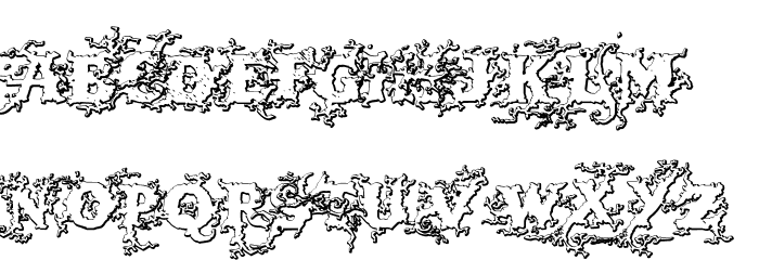 DarkWoodBeveled Schriftart Kleinbuchstaben