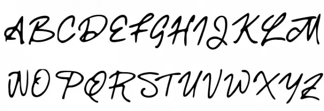 Dark_Signature Шрифта ВЕРХНИЙ