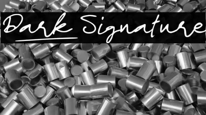 Dark_Signature Font examples