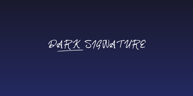 Dark_Signature Social Header