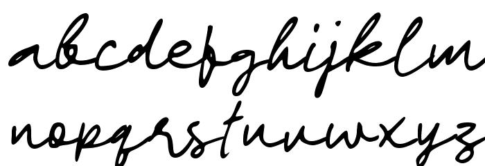Dark_Signature Font LOWERCASE
