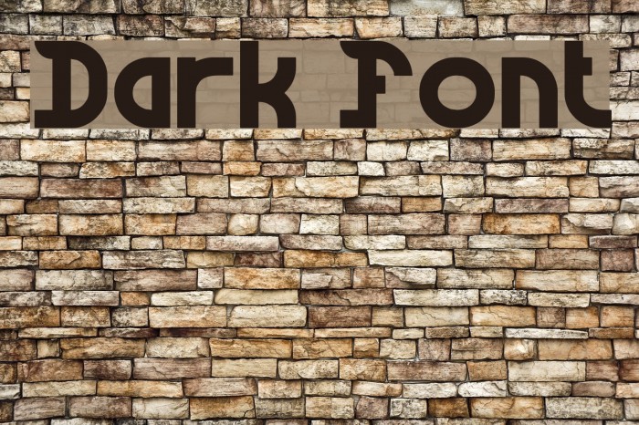 Dark Font examples