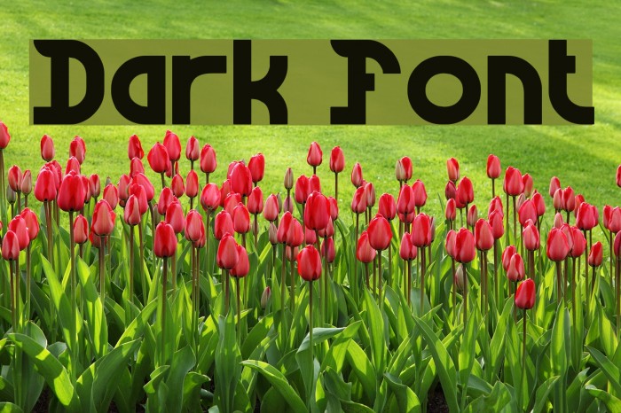 Dark Font examples