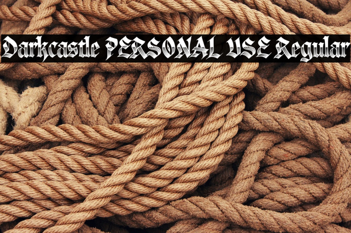 Darkcastle PERSONAL USE Regular Example 3
