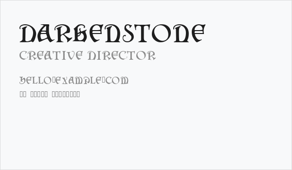 Darkenstone Business Card