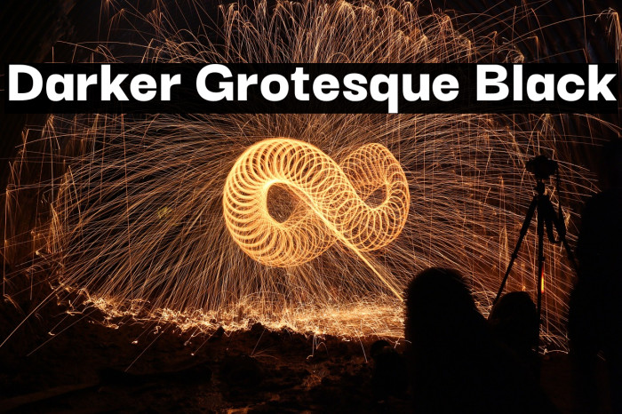 Darker Grotesque Black Font examples