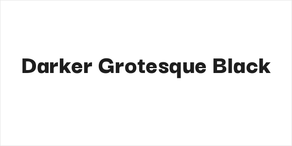 Darker Grotesque Black Logo