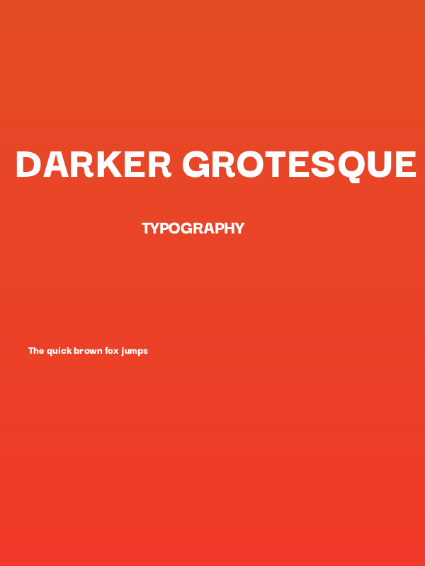 Darker Grotesque Black Poster