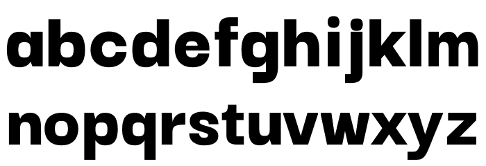 Darker Grotesque Black Font LOWERCASE