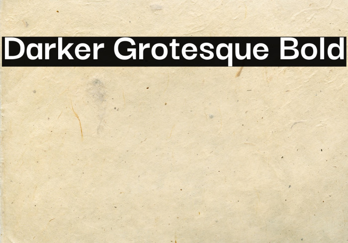 Darker Grotesque Bold Font examples
