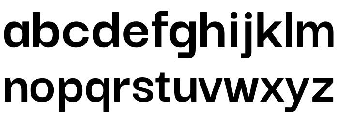 Darker Grotesque Bold Font LOWERCASE