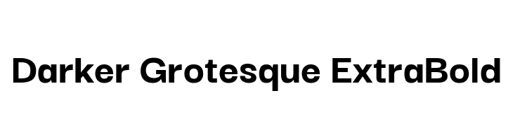 Darker Grotesque ExtraBold  font caratteri gratis