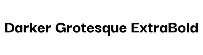 Darker Grotesque ExtraBold  font caratteri gratis
