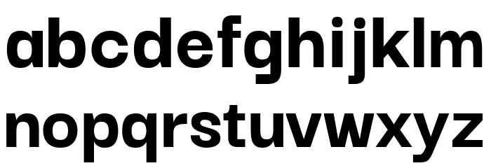 Darker Grotesque ExtraBold Font LOWERCASE