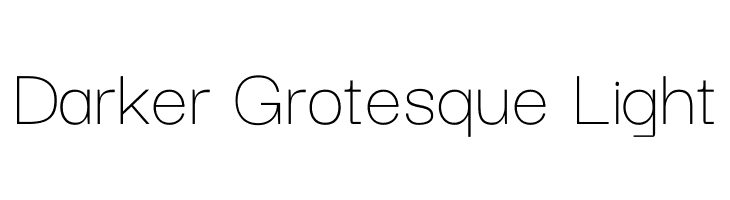 Darker Grotesque Light  Fuentes Gratis Descargar