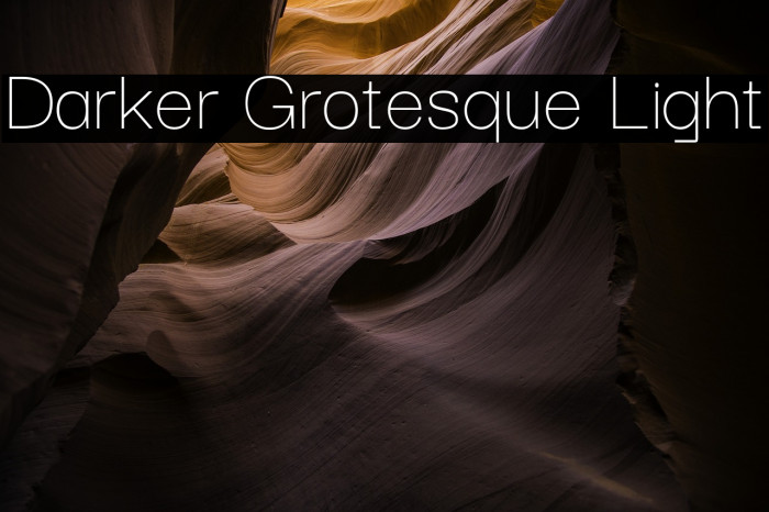 Darker Grotesque Light Font examples