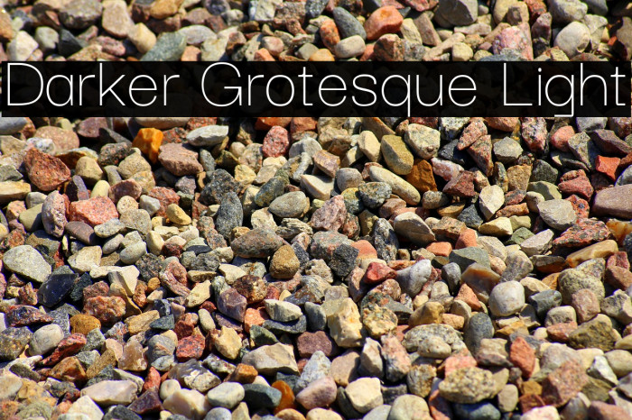 Darker Grotesque Light Font examples