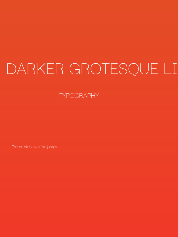 Darker Grotesque Light Poster
