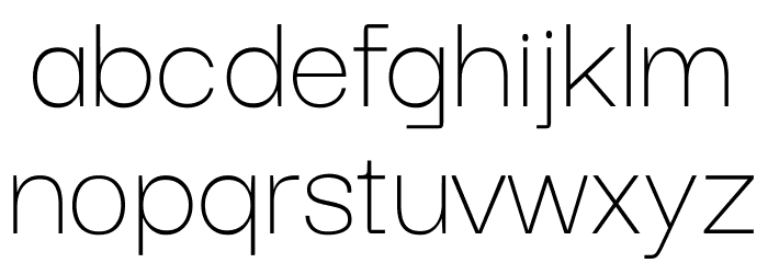 Darker Grotesque Light Font LOWERCASE