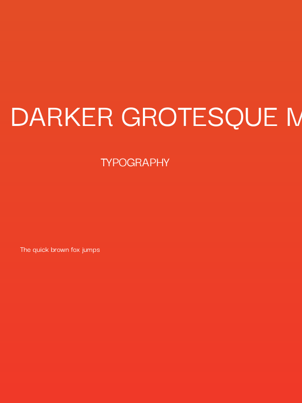 Darker Grotesque Medium Poster