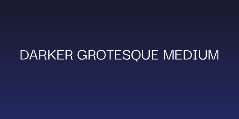 Darker Grotesque Medium Social Header