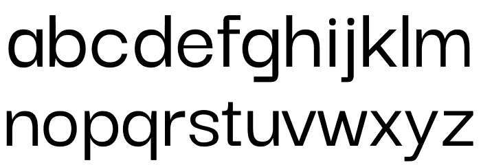 Darker Grotesque Medium Font LOWERCASE
