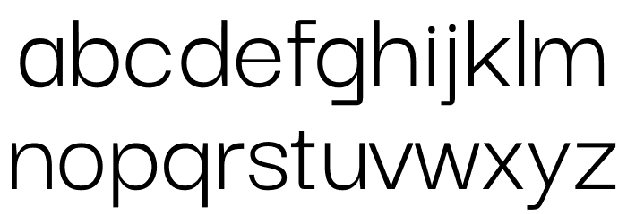 Darker Grotesque Regular Font LOWERCASE