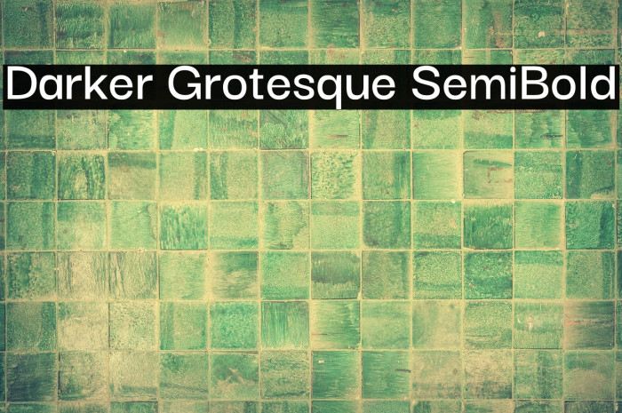 Darker Grotesque SemiBold Example 1