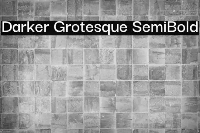 Darker Grotesque SemiBold Font examples