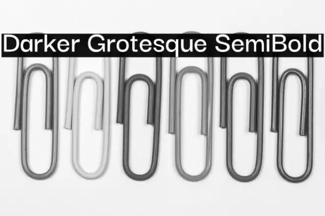Darker Grotesque SemiBold Font examples