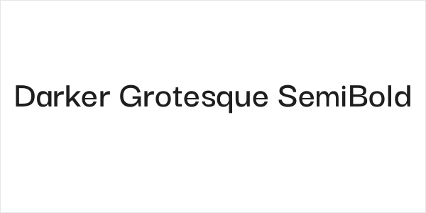 Darker Grotesque SemiBold Logo